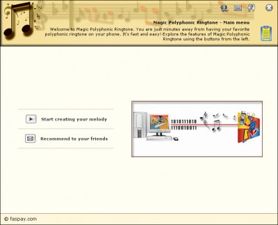 Magic Polyphonic Ringtone 1.0 screenshot