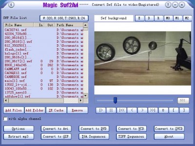 Magic Swf2Avi 3.11 screenshot Magic Swf2Avi 3.11 screenshot