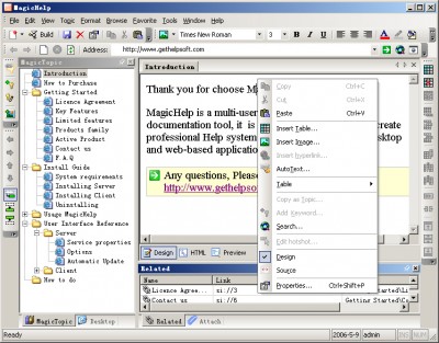 MagicHelp Java/Oracle/WebHelp Editor 1.3 screenshot MagicHelp Java/Oracle/WebHelp Editor 1.3 screenshot