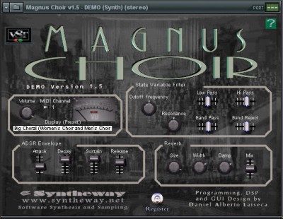 Magnus Choir VSTi 1.0 screenshot Magnus Choir VSTi 1.0 screenshot