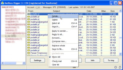 Mailbox Digger 3.5 screenshot Mailbox Digger 3.5 screenshot