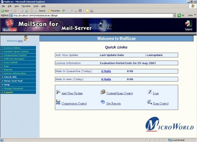MailScan for Mail Server 5.2 screenshot