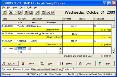 MAKE$.CENTS Envelope Budgeting Software 4.0.1.15 screenshot