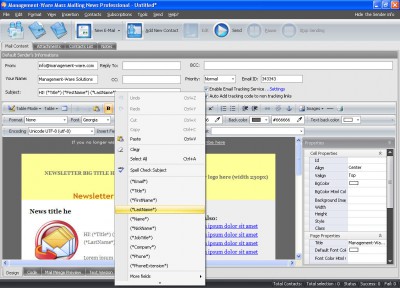 Mass Mailing News Standard Edition 2.0 screenshot Mass Mailing News Standard Edition 2.0 screenshot