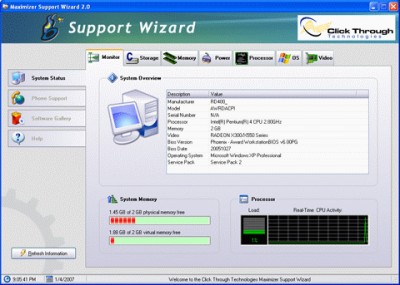 Maximizer Support Wizard 2.0 screenshot Maximizer Support Wizard 2.0 screenshot