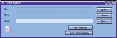 MD5 hasher 1.6 screenshot