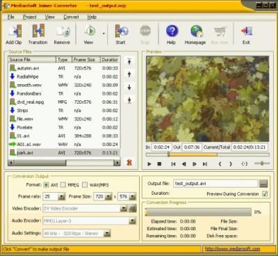 MedianSoft Joiner-Converter 3.4 screenshot MedianSoft Joiner-Converter 3.4 screenshot