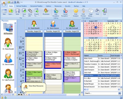 Medical Calendar 1.2 screenshot Medical Calendar 1.2 screenshot
