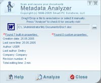 Metadata Analyzer 1.1 screenshot