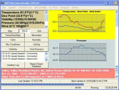 METARs Downloader 1.2.9.4 screenshot METARs Downloader 1.2.9.4 screenshot