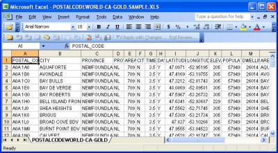 Mexico Postal Code Database (Gold Edition) July.2008 screenshot