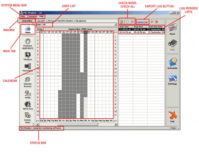 MG-Shadow: Computer monitoring software 2.0.1617 screenshot MG-Shadow: Computer monitoring software 2.0.1617 screenshot