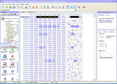 MicroAdobe Hex Editor 5.5 screenshot MicroAdobe Hex Editor 5.5 screenshot