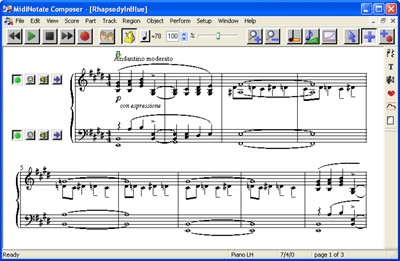 MidiNotate Composer 1.1.6 screenshot