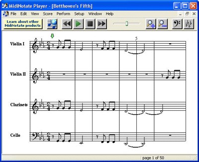 MidiNotate Player 1.1.6 screenshot