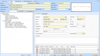 MIE QuoteIT Metal CAM Quote Software 1 screenshot MIE QuoteIT Metal CAM Quote Software 1 screenshot