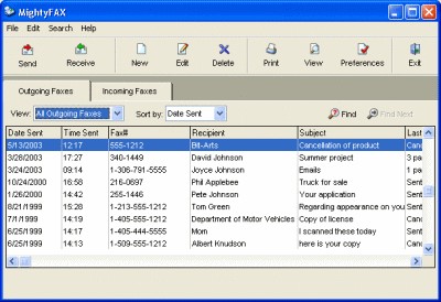 MightyFax 3.33 screenshot MightyFax 3.33 screenshot