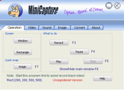 MiniCapture 2.2 screenshot MiniCapture 2.2 screenshot