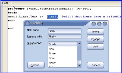 MisSpel For Delphi 1.1 screenshot MisSpel For Delphi 1.1 screenshot