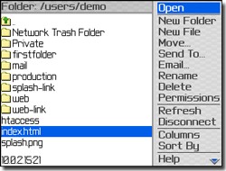 Mobile FTP 1.1 screenshot