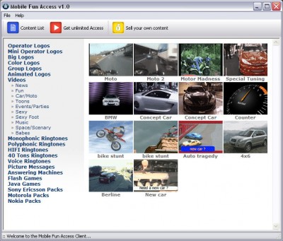 Mobile FUN Access 1.1 screenshot
