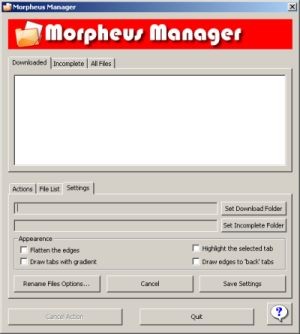 Morpheus Manager 1.7 screenshot Morpheus Manager 1.7 screenshot