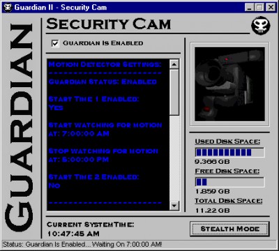Motion Detector / Video Surveillance 2.0.6.0 T. screenshot Motion Detector / Video Surveillance 2.0.6.0 T. screenshot