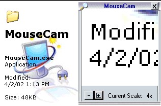 MouseCam 1.0 screenshot MouseCam 1.0 screenshot