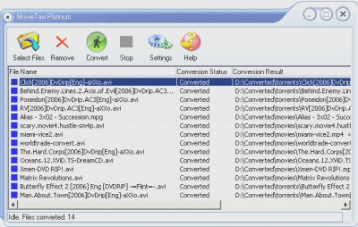 MovieTaxi 3GP Video Converter Platinum 7.1.2 screenshot