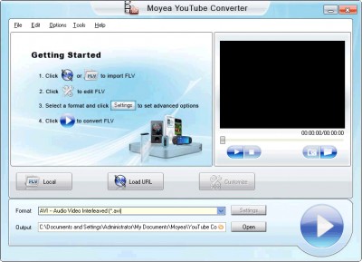 Moyea YouTube Converter 1.1 screenshot Moyea YouTube Converter 1.1 screenshot