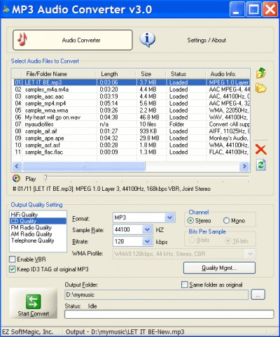 MP3 Audio Converter 4.20 screenshot