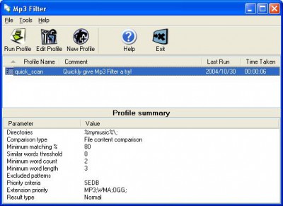 Mp3 Filter 4.2.6 screenshot