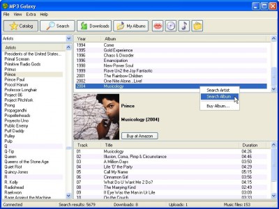 MP3 Galaxy 1.18 screenshot MP3 Galaxy 1.18 screenshot