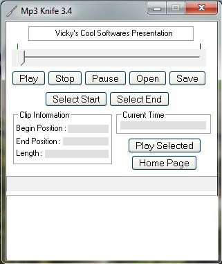 Mp3 Knife 3.1 screenshot Mp3 Knife 3.1 screenshot