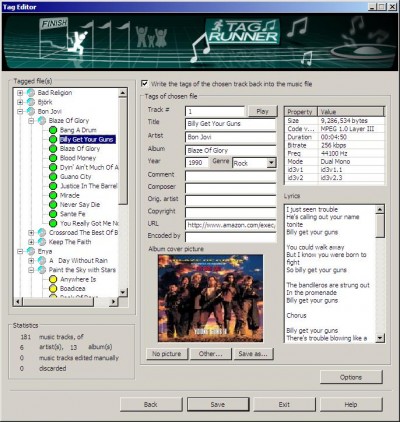  Tagging Software on Mp3 Tag Id3 Tagrunner 1 4 Review And Download