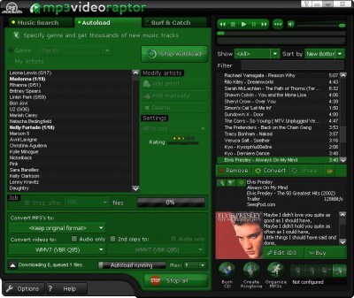 MP3videoraptor 3 screenshot MP3videoraptor 3 screenshot