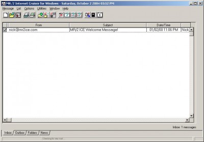 MR/2 ICE Email and Newsreader Client 2.65 screenshot
