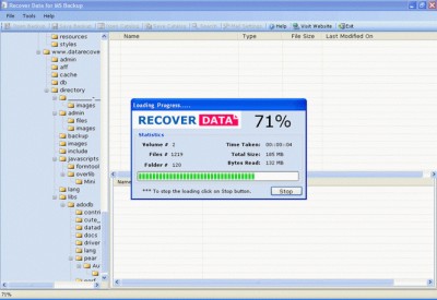 MS Backup Recovery Software 1.0 screenshot