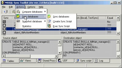 MS SQL Sync Toolkit Lite 2.3 screenshot MS SQL Sync Toolkit Lite 2.3 screenshot