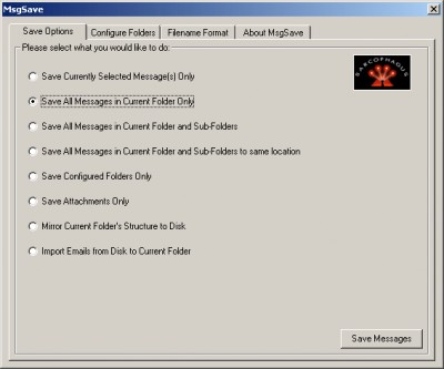 MsgSave 4.3.2 screenshot