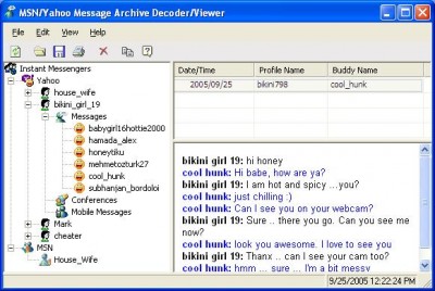 MSN and Yahoo Message Archive Viewer 1.942 screenshot MSN and Yahoo Message Archive Viewer 1.942 screenshot