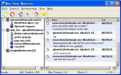 MSN Chat Monitor 2.8.60125 screenshot MSN Chat Monitor 2.8.60125 screenshot