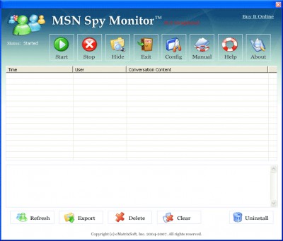 MSN Spy Monitor 2008 6.8.3 screenshot