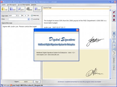 Multilevel Digital Signature System 3.0_free screenshot Multilevel Digital Signature System 3.0_free screenshot