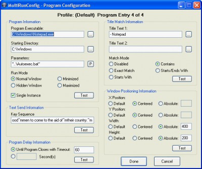 MultiRun 1.3 screenshot MultiRun 1.3 screenshot