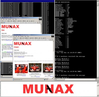 MUNAX Search Engine 2006-01-15 screenshot