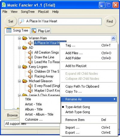 Music Fancier 1.3 screenshot Music Fancier 1.3 screenshot