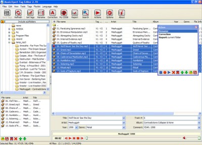 Music Xpert Tag Editor 2.80 screenshot Music Xpert Tag Editor 2.80 screenshot
