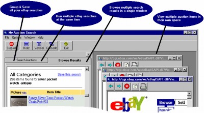My Auction Search Browser for eBay 2.0.7 screenshot My Auction Search Browser for eBay 2.0.7 screenshot