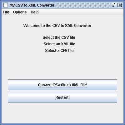 My CSV to XML Converter 1.0 screenshot My CSV to XML Converter 1.0 screenshot